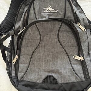 High Sierra Gray and Black Backpack